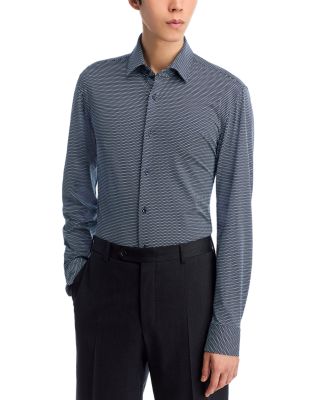 Hank Slim Fit Button-Front Shirt