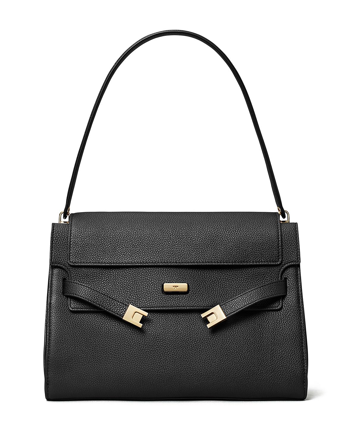 Tory Burch Lee Radziwill Pebble Leather Large Shoulder Bag