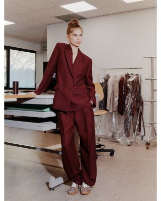 Fluid Bordeaux Blazer