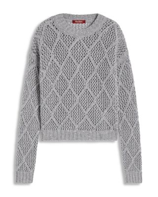 Ellade Diamond Knit Sequin Sweater