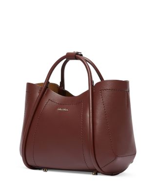 Marinxs Extra Small Bordeaux Leather Handbag