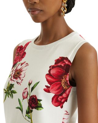 Peony Print Tank Top