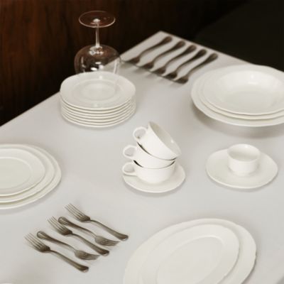 Silhouette White Coffee Saucer