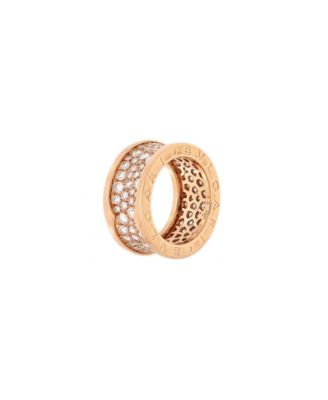 B.Zero1 Ring 18K Rose Gold with Pave Diamonds