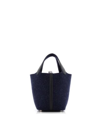 PM Picotin Lock Bag Felt with Leather