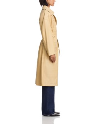 Rue Leather Trench Coat