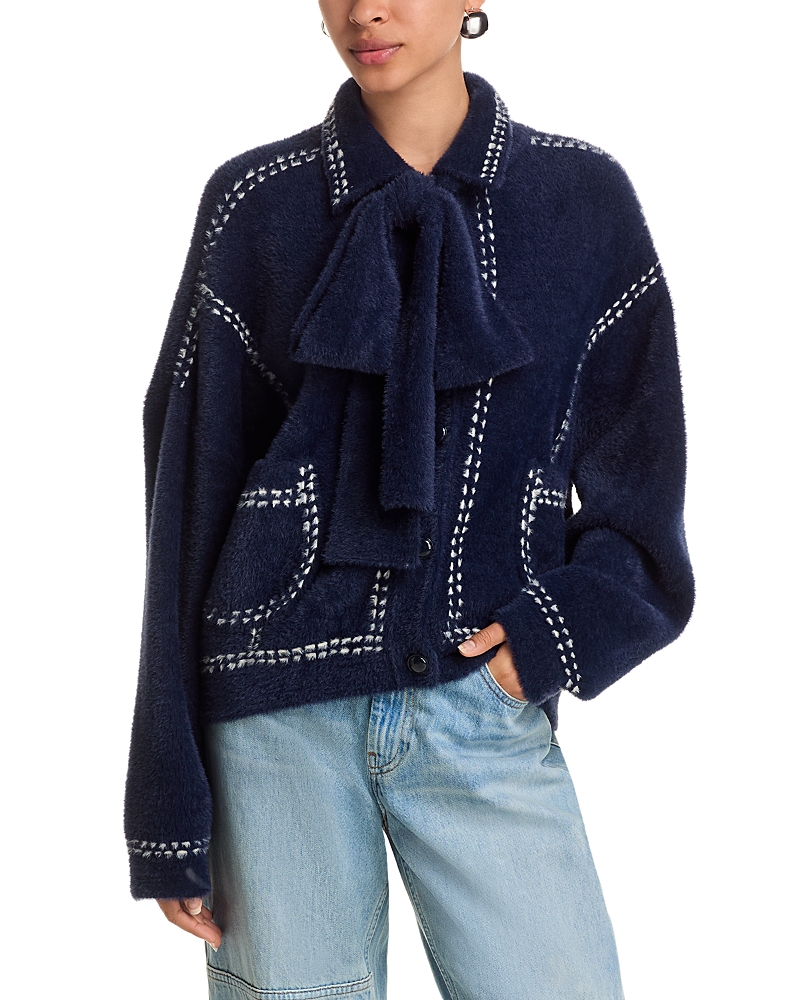 Essentiel Antwerp Ihoops Collared Bow Cardigan