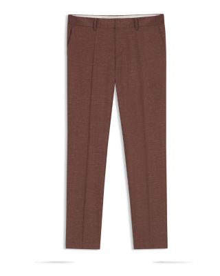 Melange Solid Slim Fit Suit Pants