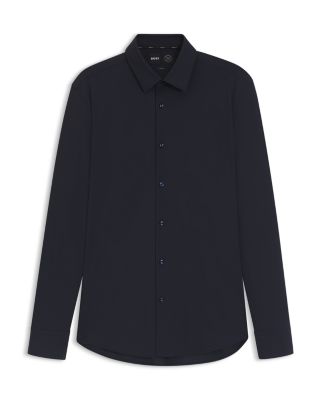 Hank Slim Fit Stretch Button-Front Shirt