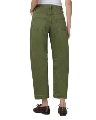 The Double Pocket Barrel Jeans in Winter Moss