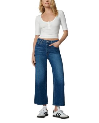 The Blake Cropped Wide Leg Jeans in Number One