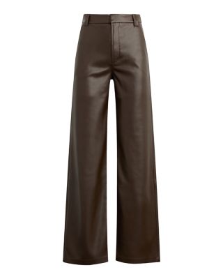 The Mia Faux Leather Wide Leg Pants
