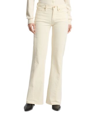 Twisted Dojo Tailorless Flare Leg Jeans in Corduroy Eggshell