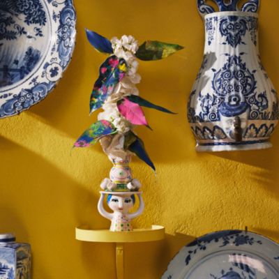 Lady With Hat Candle Holder