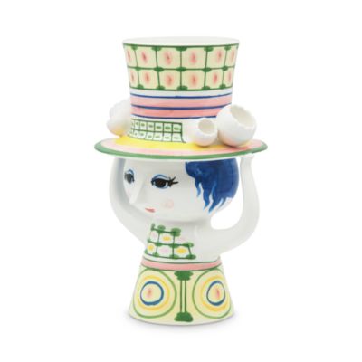 Lady With Hat 9.6&amp;quot; Vase, Green