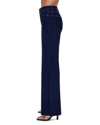 Izzy Mid Rise Wide Leg Jeans in Tristesse