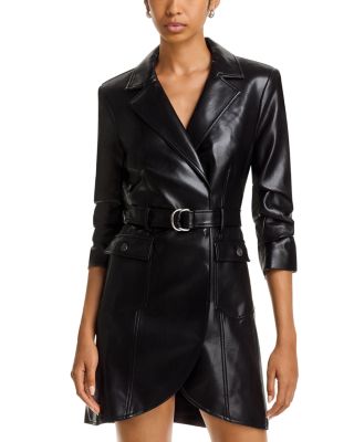Jenessa Faux Leather Dress