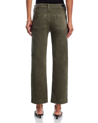 Quincy Mid Rise Relaxed Ankle Jeans in Vintage Forest Moss