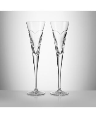 Wishes "Love & Romance" Toasting Flutes, Set of 2
