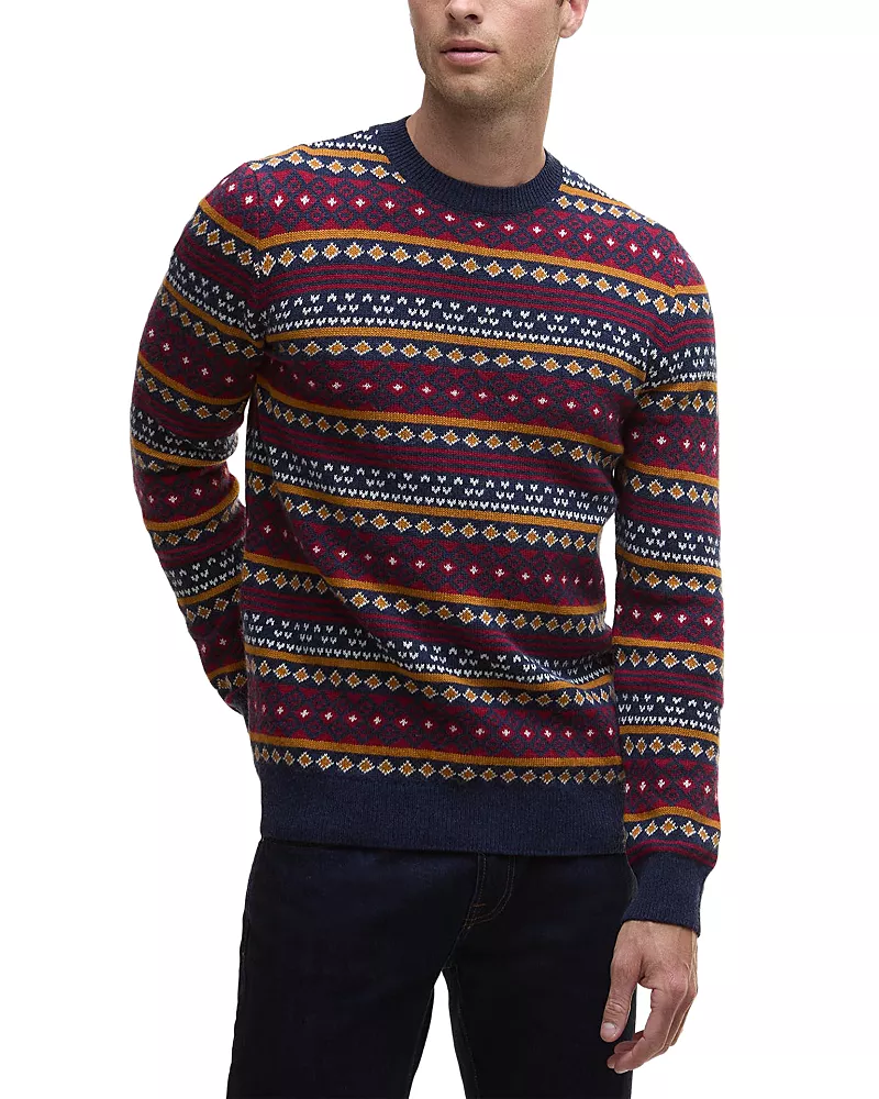 Barbour Easdale Fair Isle Crewneck Sweater