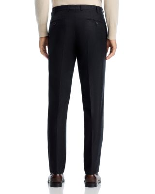 Flannel Flat Front Trousers - Exclusive