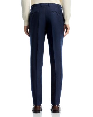 Flannel Flat Front Trousers - Exclusive