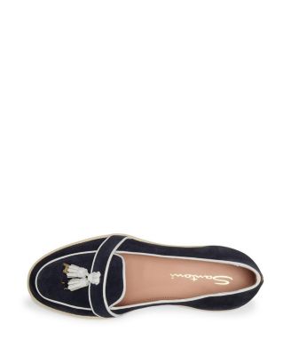 Women&#39;s Suede and Leather Tassel Loafer