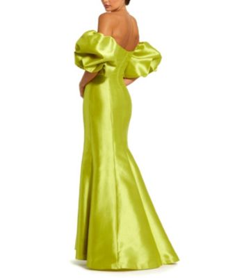 Sweetheart Off The Shoulder Puff Sleeve Gown