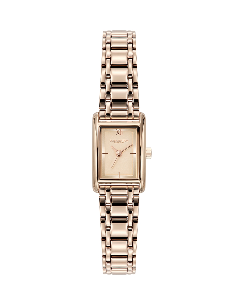Olivia Burton Women's Mini Grove Rose Gold Tone Stainless Steel Bracelet Watch, 16mm In Gold