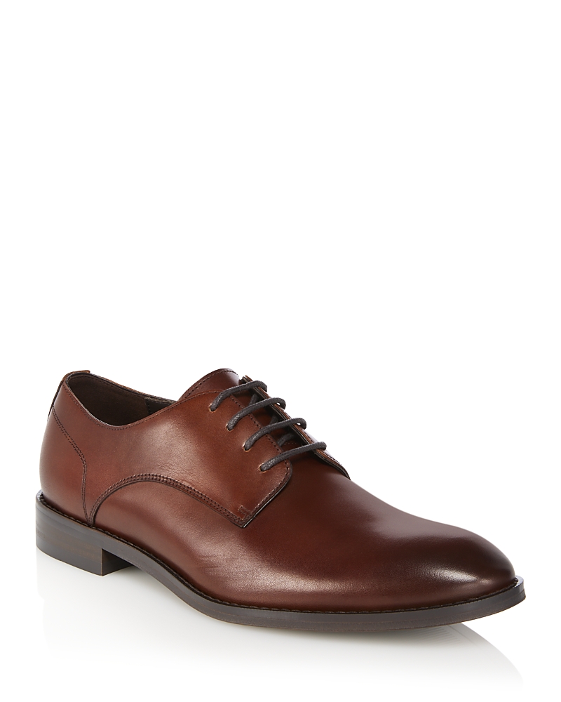The Men's Store At Bloomingdale's Men's Plain Toe Lace Up Derby Shoes - Exclusive In Brown