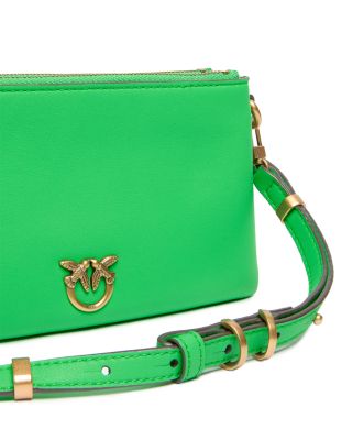 Leather Double Mini Vitello Shoulder Bag