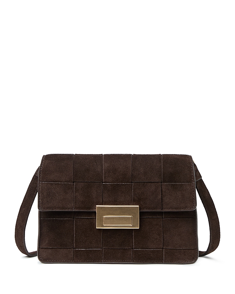 Loeffler Randall Delphine Leather Clutch In Brown