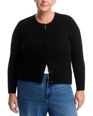 100% Cashmere Crewneck Cardigan Sweater - Exclusive