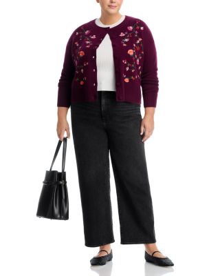 100% Cashmere Crewneck Cardigan Sweater - Exclusive