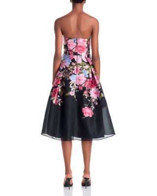 Strapless Brocade Dress