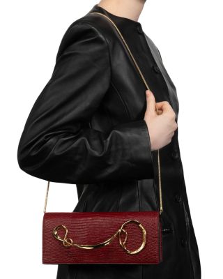 Twisted Gold Side Handle Clutch