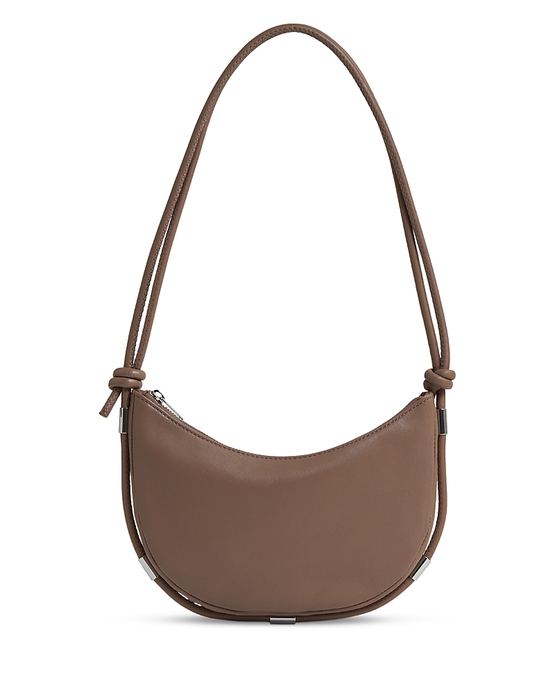 Reiss Womens Neutral Harriet Rope-strap Leather Shoulder Bag In Neutral
