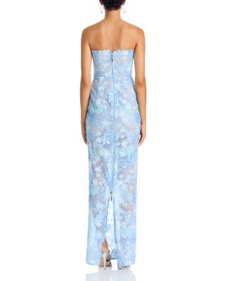 Farah Strapless Sequined Maxi Dress