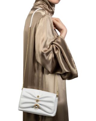 Ruched Crystal Crossbody