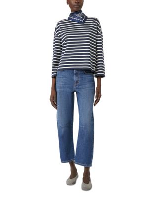 Striped Boat Neck Top