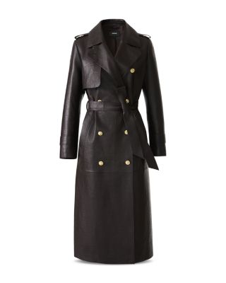 Gael Croc Embossed Trench Coat