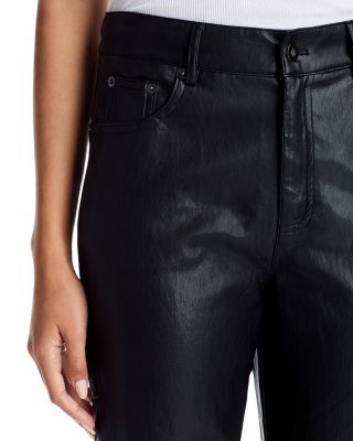 Faux Leather Flared Pants - Exclusive