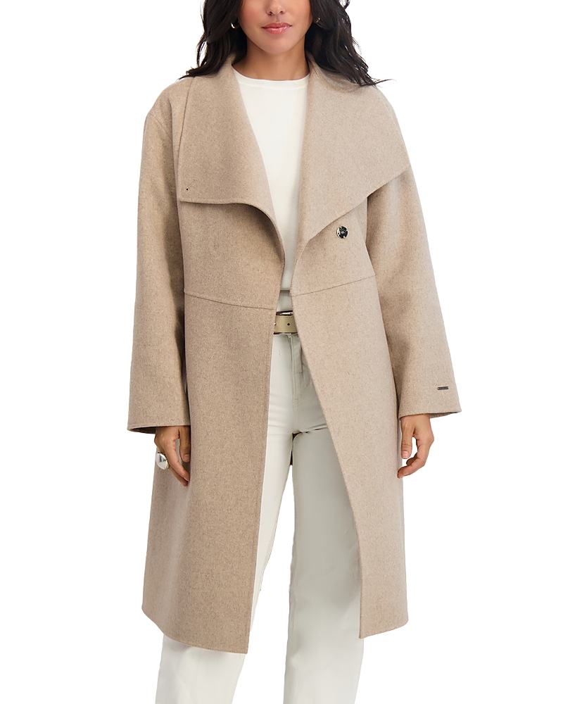 Tahari Coco Coat In Neutral
