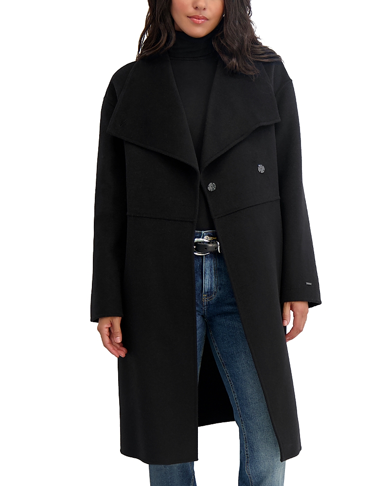 Tahari Coco Coat In Black