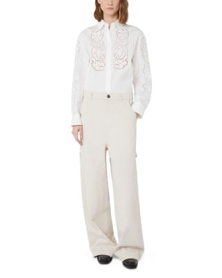 Emi Broderie Anglaise Detail Shirt  