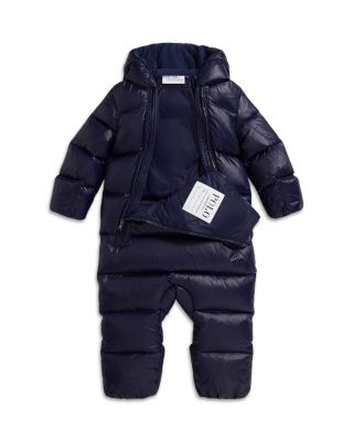 Boys' Letterman Down Hooded Bunting - Baby