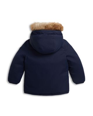 Boys' Faux Fur Trim Down Parka - Little Kid