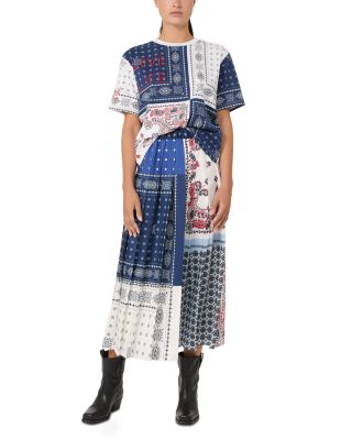 Luna Pleated Midi Skirt