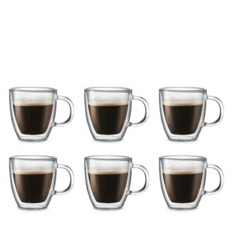 Bodum BISTRO Double Wall Mugs, Set of 6 | Bloomingdale's Home