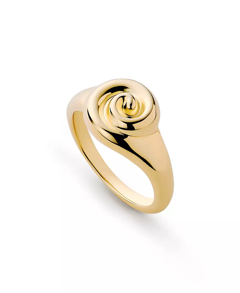 Ana Luisa Ariel Gold Signet Ring